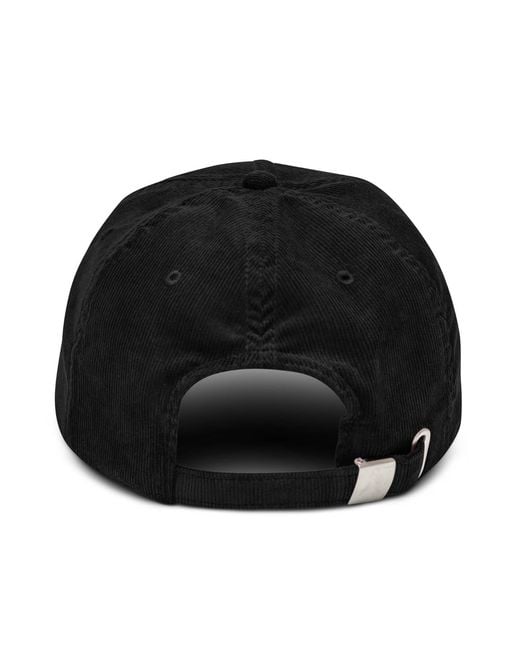 Anchor and Crew Black Ampersand Signature Embroidered Corduroy Cap for men