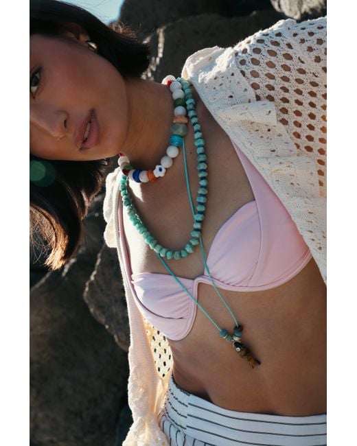 Hannah B. Jewelry Blue Ocean Breeze Gemstone Necklace