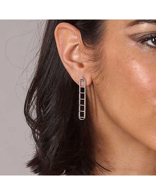 Lucy Quartermaine White Egyptian Tomb Earrings