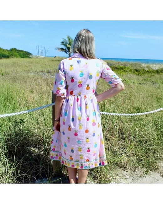 Mary Marshmallow Multicolor Frannie Dress Long