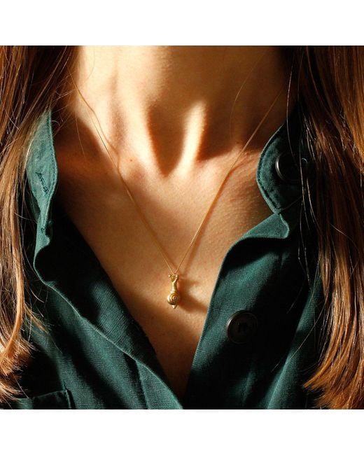 Lee Renee Metallic Baby Snail Necklace –