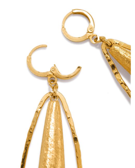 Jaredjamin White Zeppelin Haley Leverback Earrings