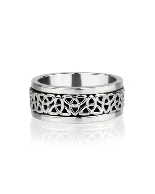 Charlotte's Web Jewellery White Unity Spinning Ring for men