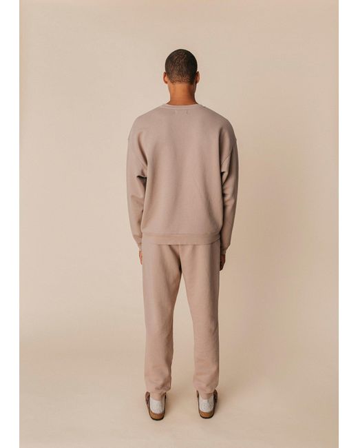 Ocio Leisurewear Brown Neutrals Oversized Crewneck for men
