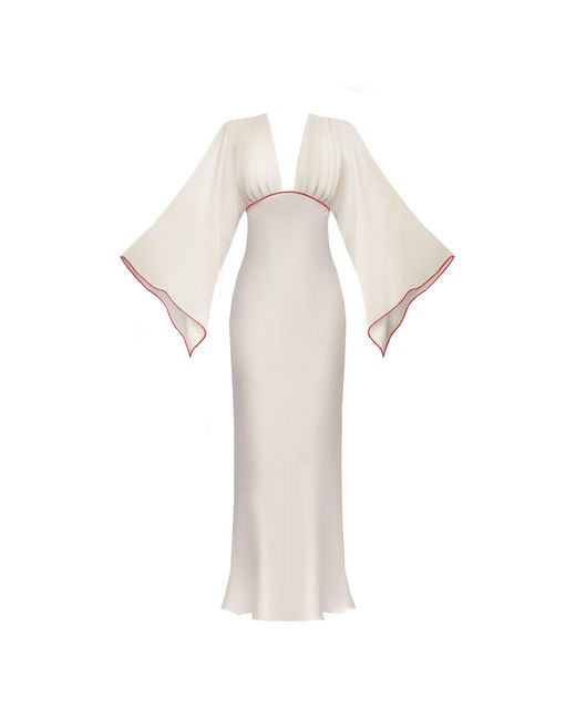 Sanctumum White Scarlett Kimono Gown