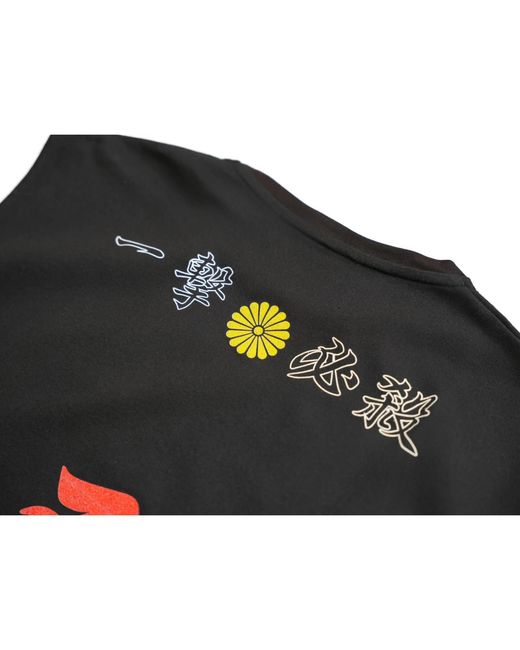 TOKKOU Black Japanese Cotton Sleeveless Top With Hannya Print for men