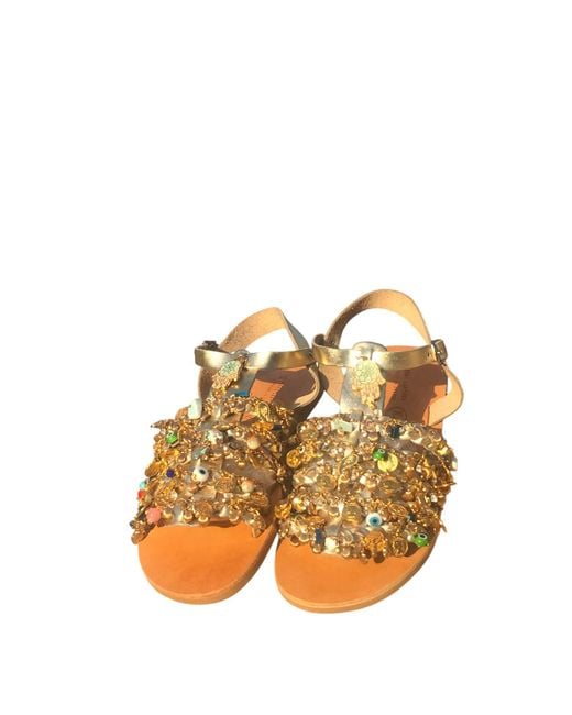 Sibylla Delphica Yellow Charisma Jewelled Sandals