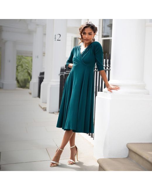 Alie Street London Green Annie Dress Pine