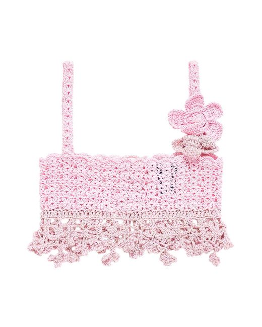 Andreeva Pink Vanilla Handmade Crochet Top