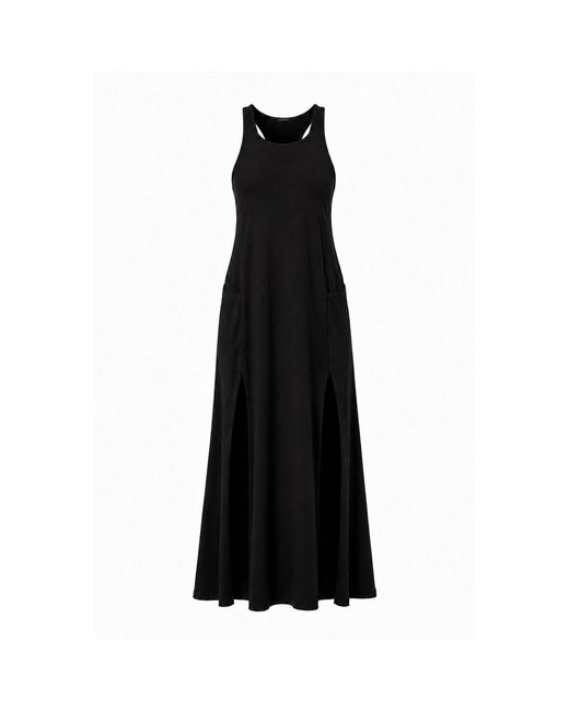 Yogi8Apparel Black New Maxi Racer Back Dress