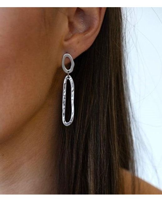 Loni Paul Jewelry White Swirl Earrings