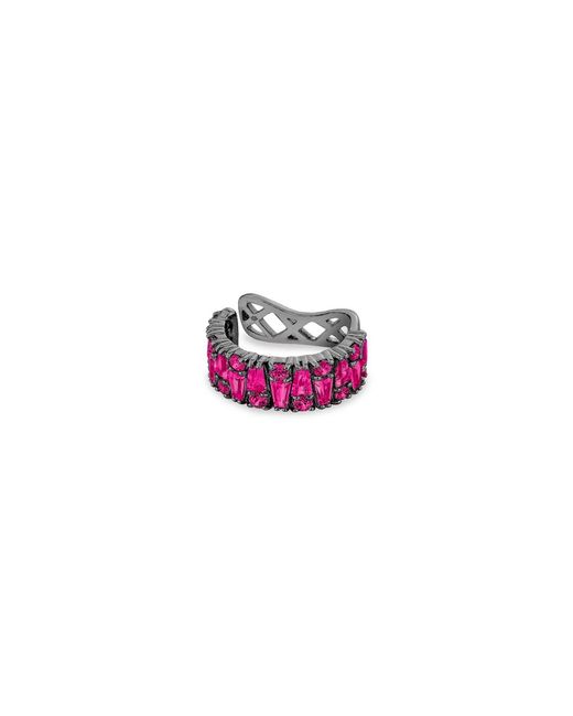 SALLY SKOUFIS Purple Culture Ear Cuff With Made Rubies