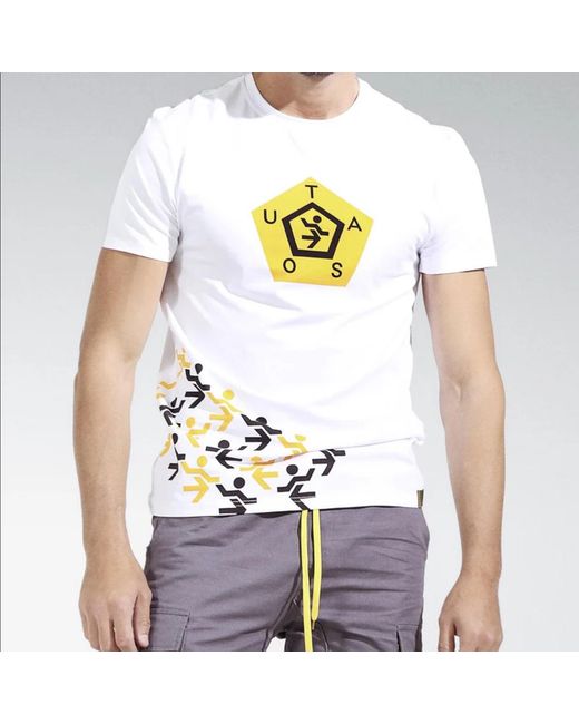 Chuks Collins Blue Tasou Logo Printed T-Shirt for men
