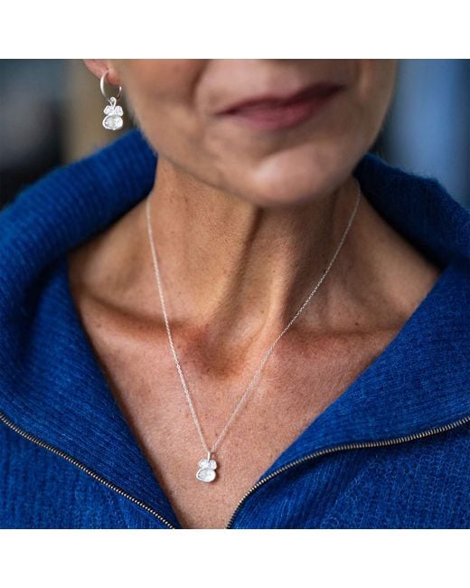 Claire Hill Designs Metallic Opal Lichen Pendant Necklace