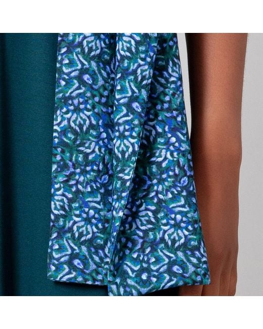 Alie Street London Blue Azra Woven Scarf