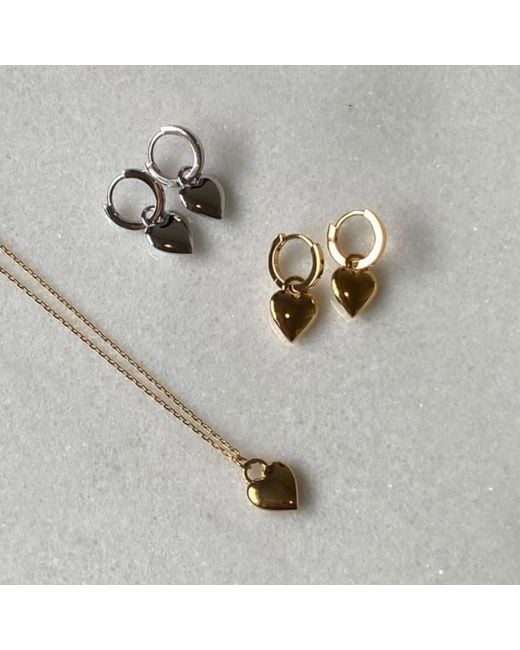 Cier Metallic Heart Necklace