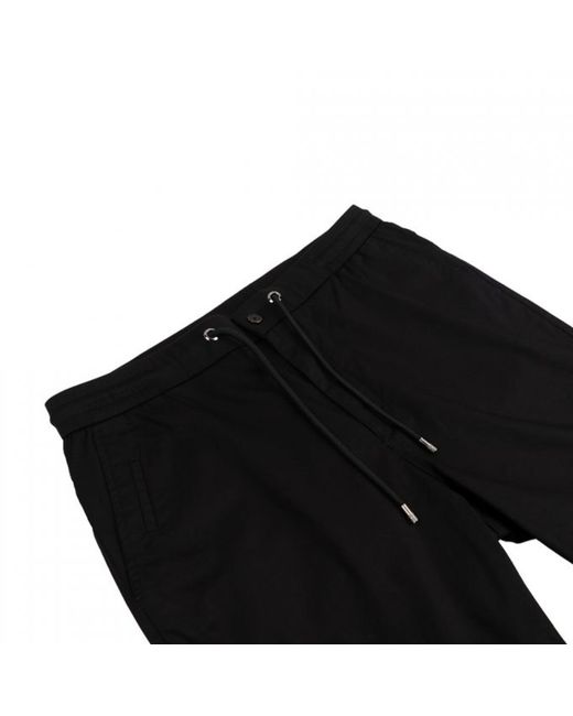 DAVID WEJ Black Plain Drawstring Shorts – for men