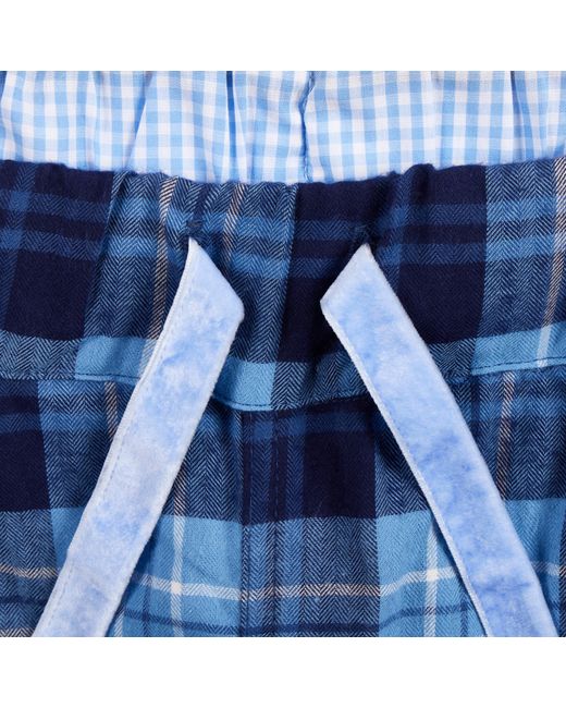 Lounge Blue Soft, Breathable Organic Brushed Cotton Loungewear Trousers