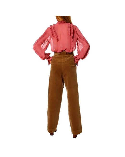 AGGI by HALEWSKI Red Blouse Marley Old Rose