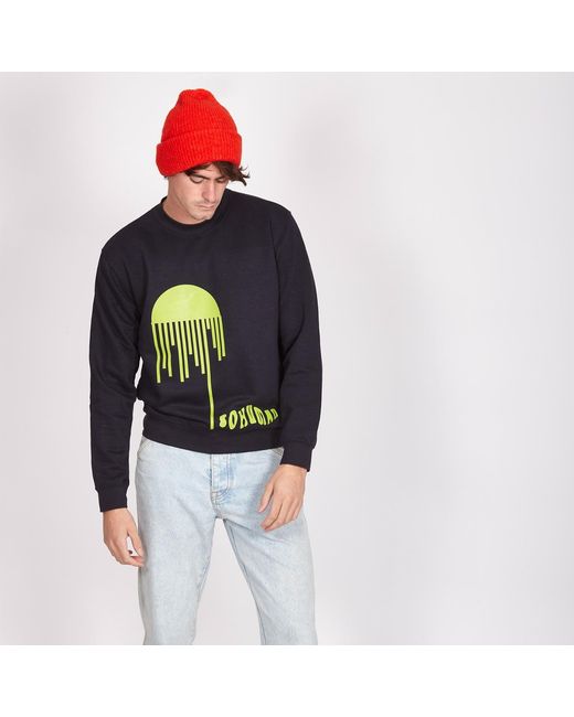 SOHUMAN Blue Reain Organic Cotton Sweatshirt