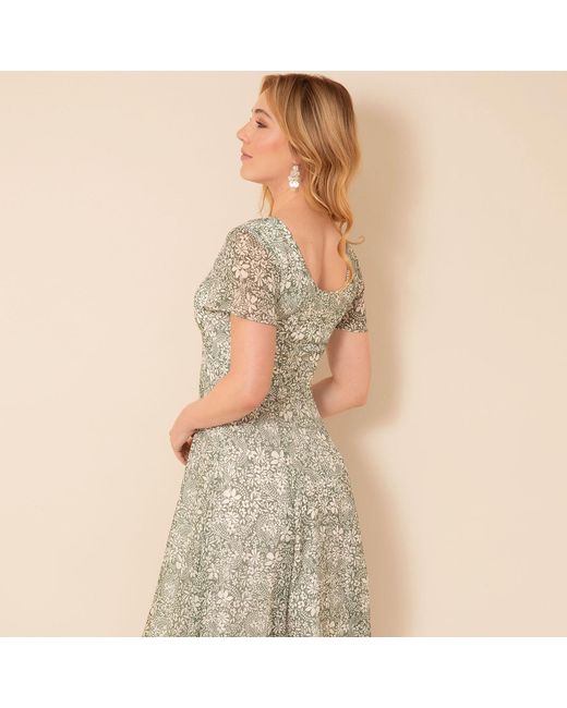 Alie Street London Green Neutrals Miranda Dress Botanical