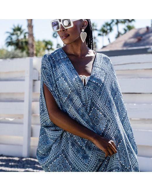 Jennafer Grace Blue Tahoe Caftan