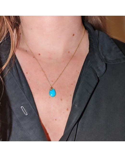KAMARIA Blue Necklace With Diamond Star Charm