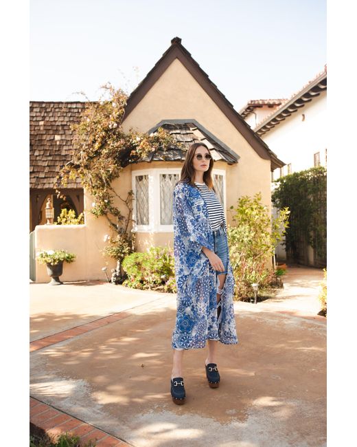 Jennafer Grace Blue Mystic Mandala Kimono