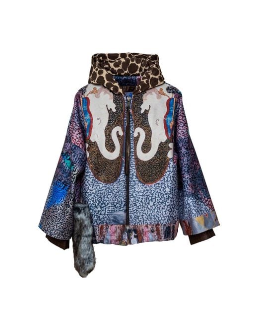 ARTISTA Blue Tara Printed Jacket