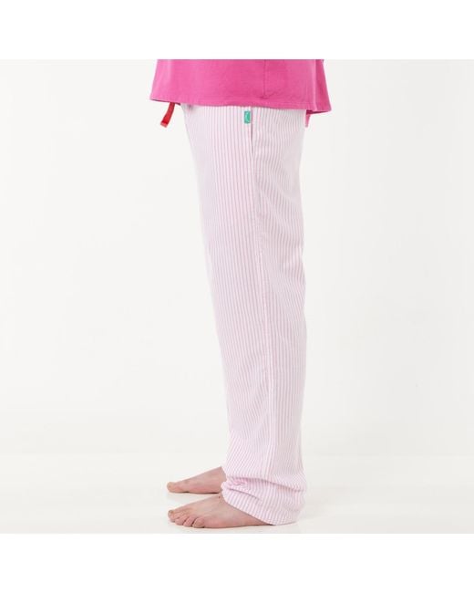 Lounge Pink Soft, Breathable Organic Brushed Cotton Loungewear Trousers for men