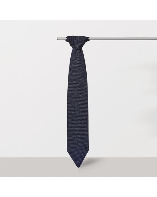 SEREN LONDON Blue Merino Wool & Rpet Eco Scarf for men