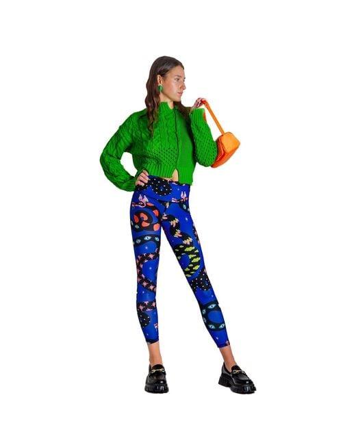 Pitaya Yoga Blue Dragon Dreams Leggings