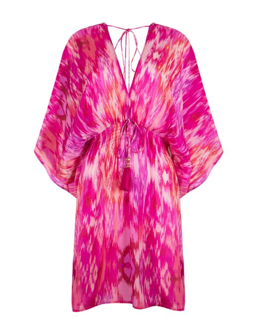 Sophia Alexia Pink Magical Mini Capri Kimono Dress