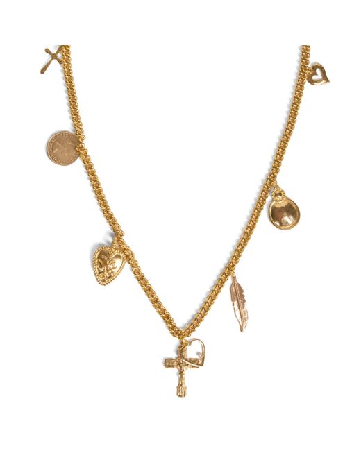 Caramel Vintage Jewellery Metallic Faith & Love Necklace