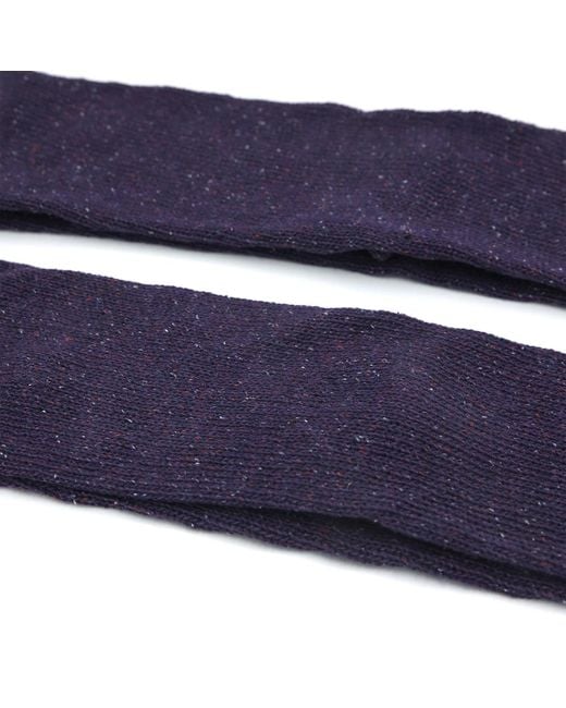 Maison Bogomil Blue Long Knit Socks