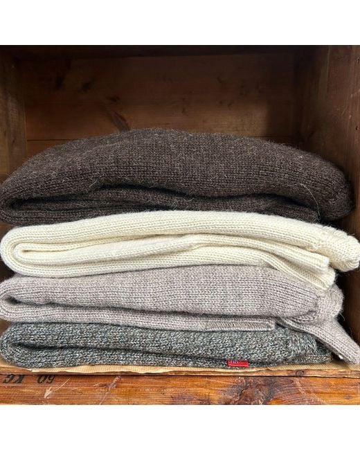 Arthur Beale Brown Neutrals Oiled Wool Beerenberg Pullover for men