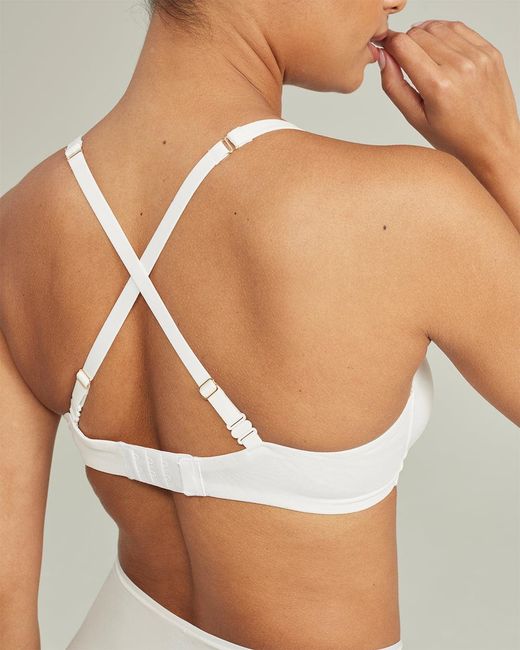 Nudea White The Stretch Easy Does It Bralette