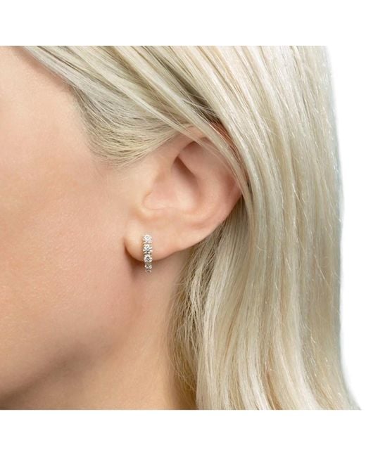 Jagged Halo Jewelry White Spike Stud Earrings