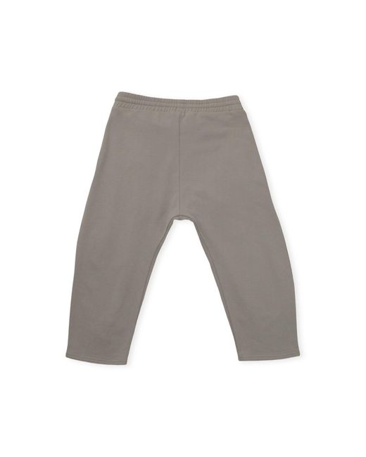 Bradford Row Gray Double Pleated Sweatpants -Stone for men