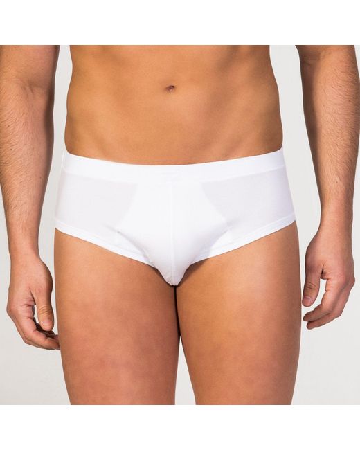 Zd - Zero Defects White Track Brief Organic Cotton for men