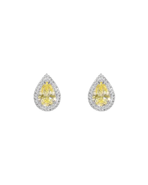 Arte Madrid Metallic Gemma Pear-Shaped Stud Earrings