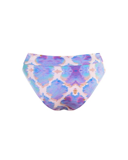 Sophia Alexia Blue Orchid Paradise Fiji Fold Over Bikini Bottom