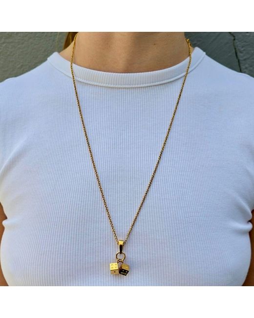 Hoops + Chains LDN Metallic Fuckit Dice Charm