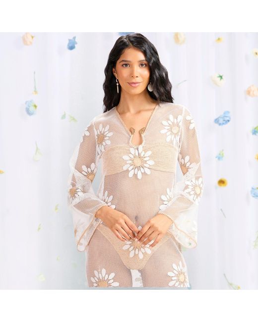GLAM ON YOU Gray Bellis Kaftan