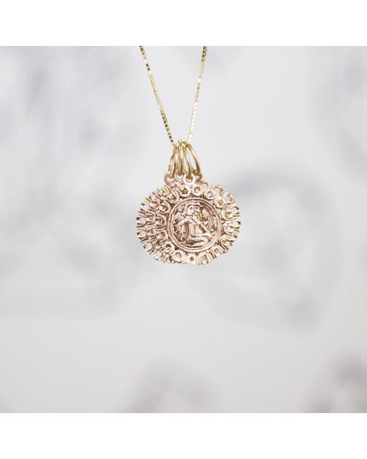 Maya Brenner Metallic Zodiac Pendant