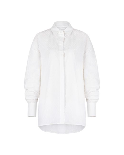 Clothes by Locker Room White Swiss-Dot Button-Down Shirt
