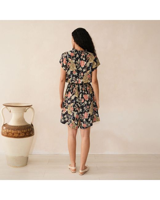 Raishma Black Samara Viscose Playsuit