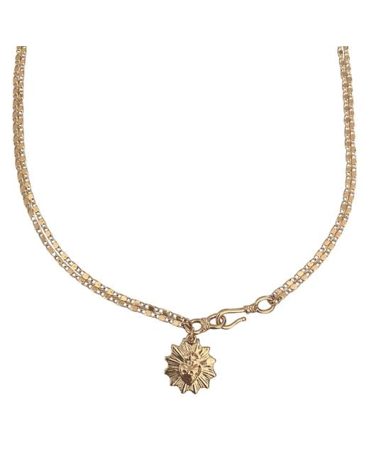 IN CAUDA VENENUM Brown Grail Necklace