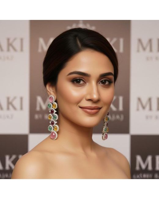 Meraki by Rashmi Bajaj Blue Elise Earrings