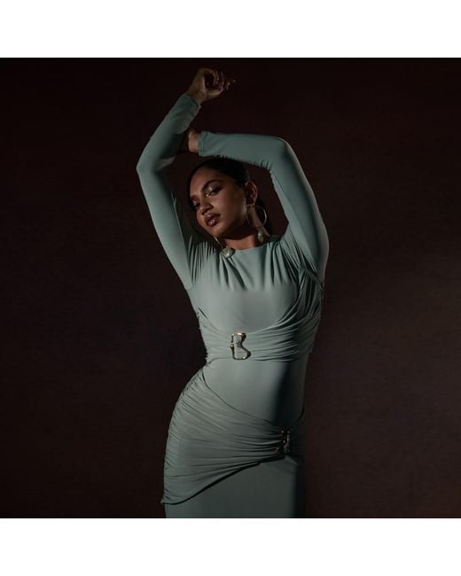 Celestine & Mae Green Jade Maxi Dress